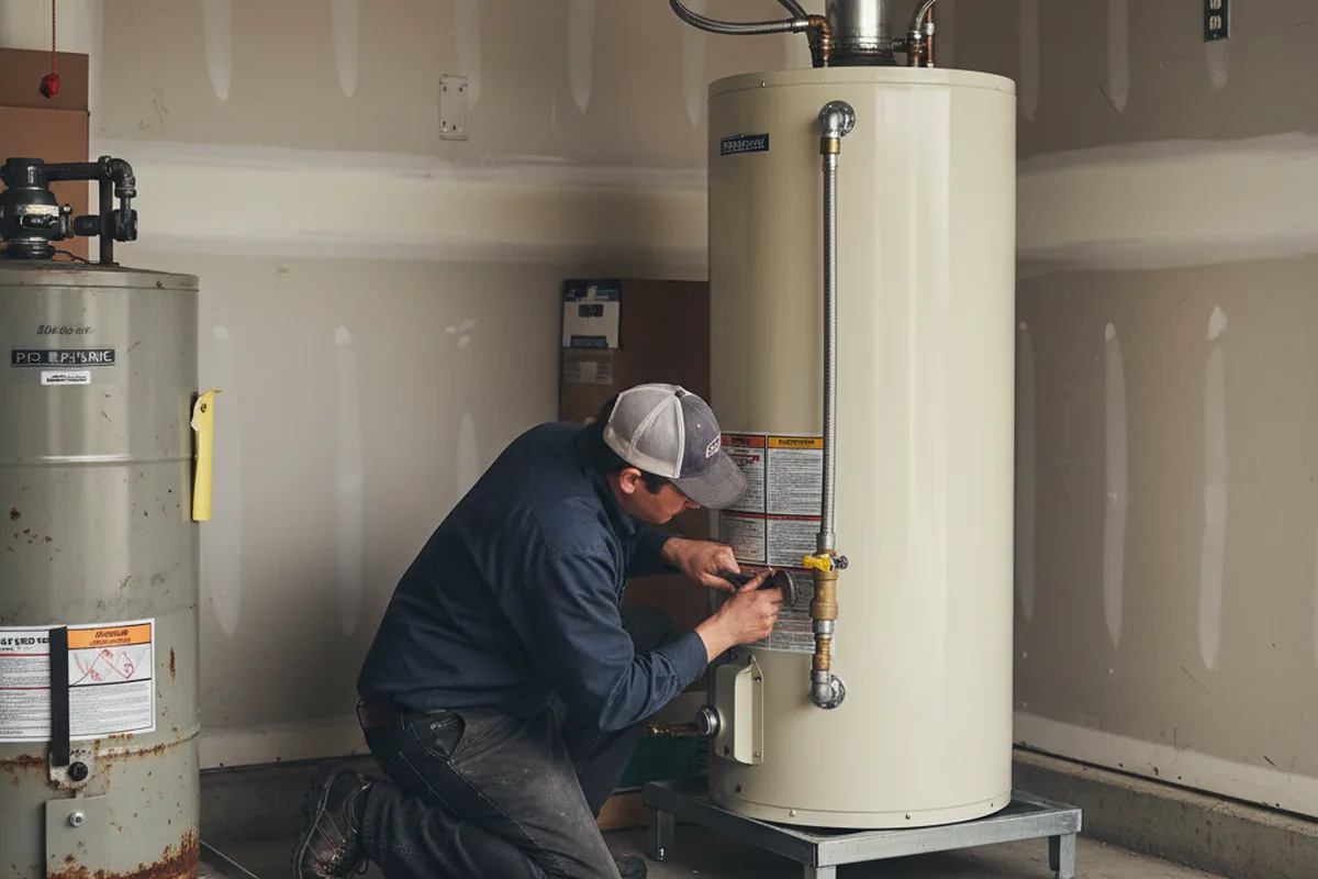 Water heater and shutoff valve replacement in Cumberland Furnace