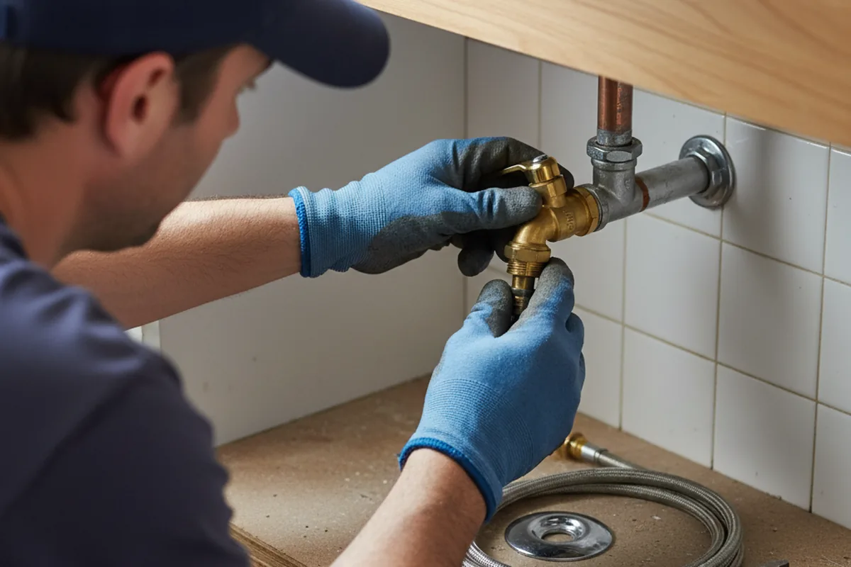 Shutoff valve and fitting work during Faucet and Fixture Repair in Cumberland Furnace